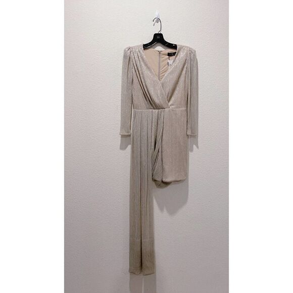 Patbo Draped Mini Dress in Gold US4 - Picture 10 of 12